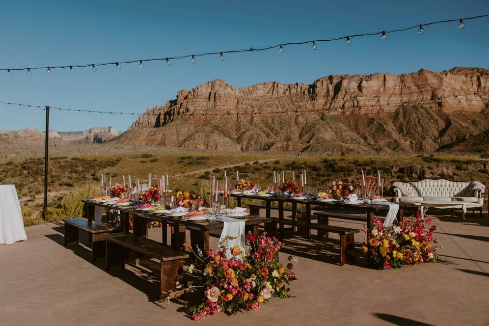 Outdoor micro wedding