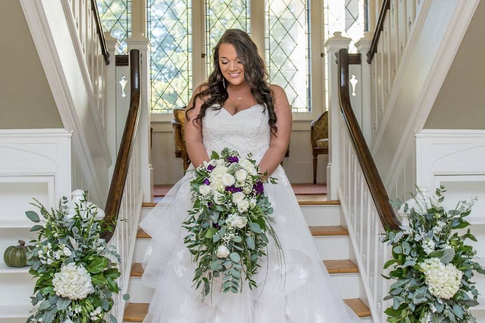 Bride On Stairs