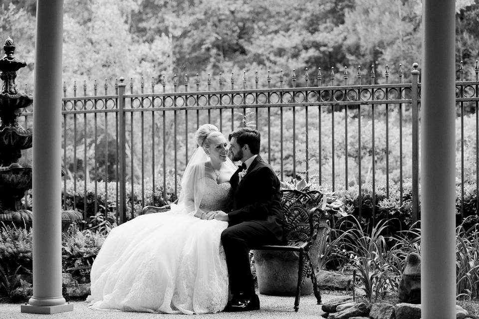 Posing bride