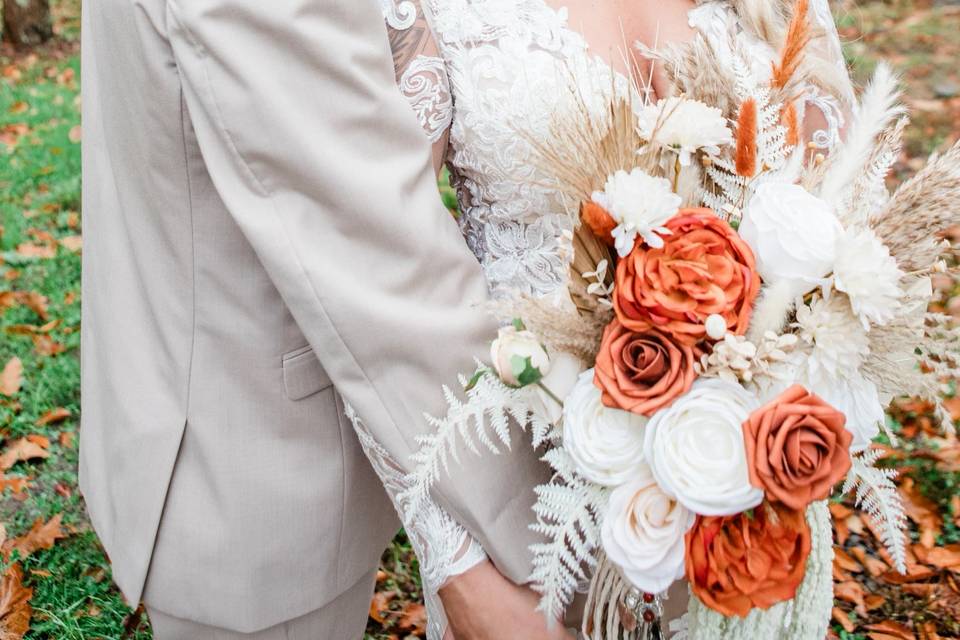 Fall with pampas