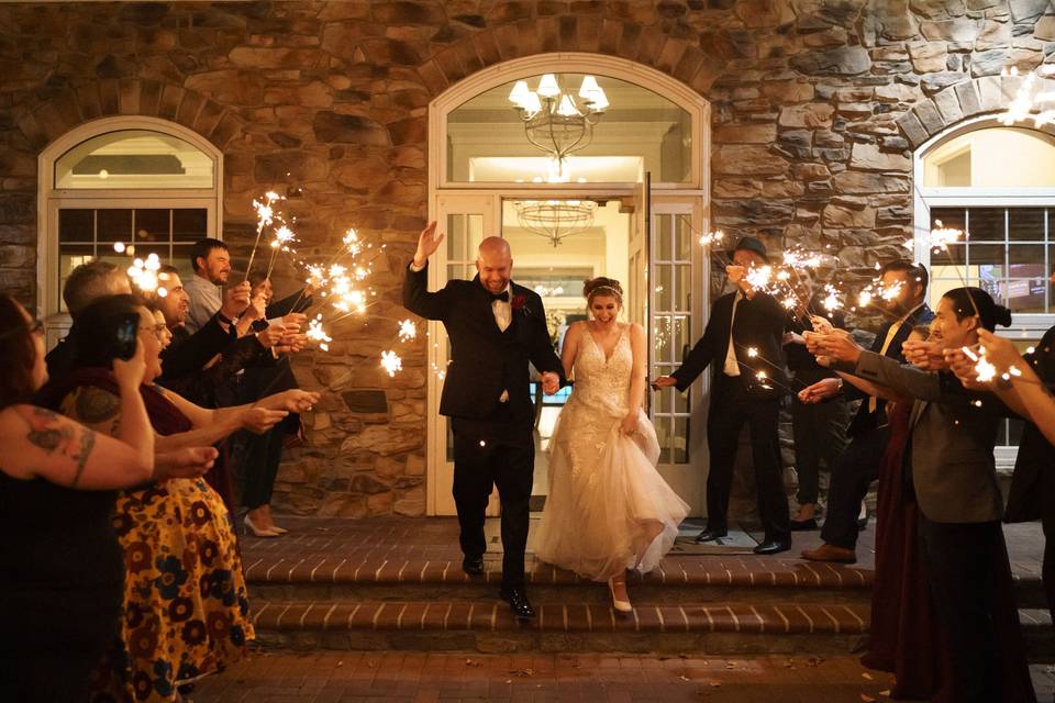 Sparkler Wedding Entrance