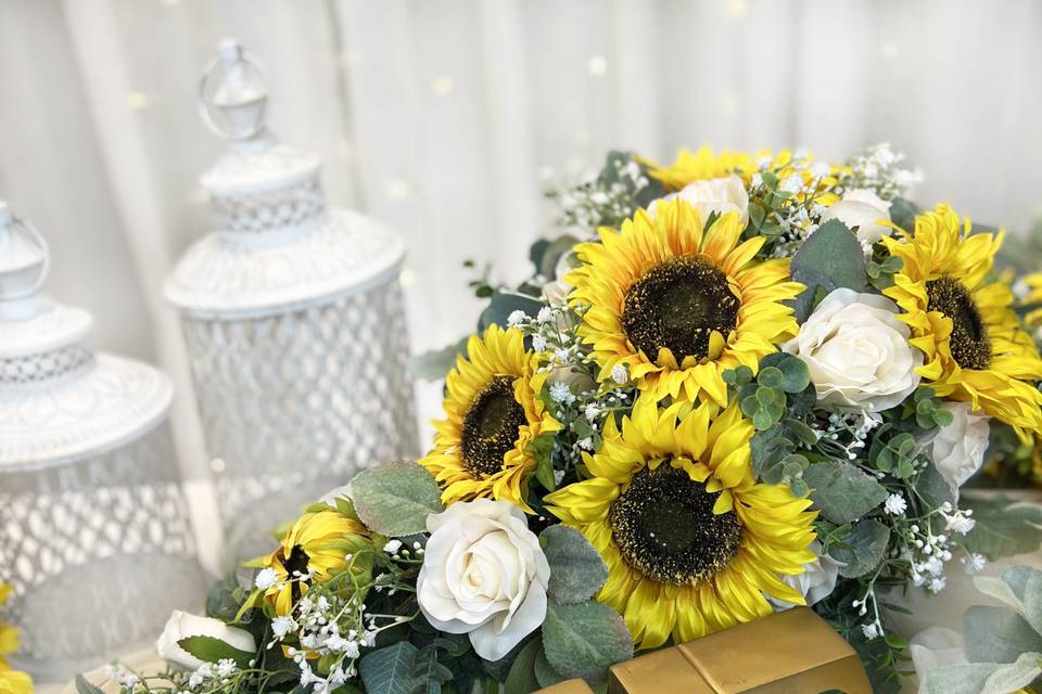 Sunflower Cascading Bouquet