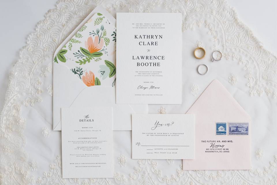 Wedding stationery