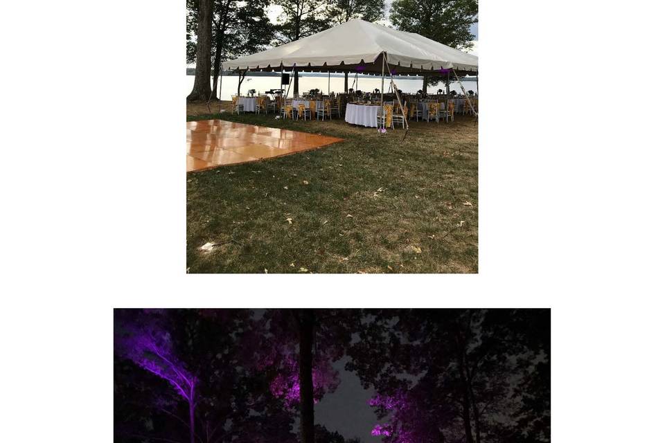 Tent reception (rented)