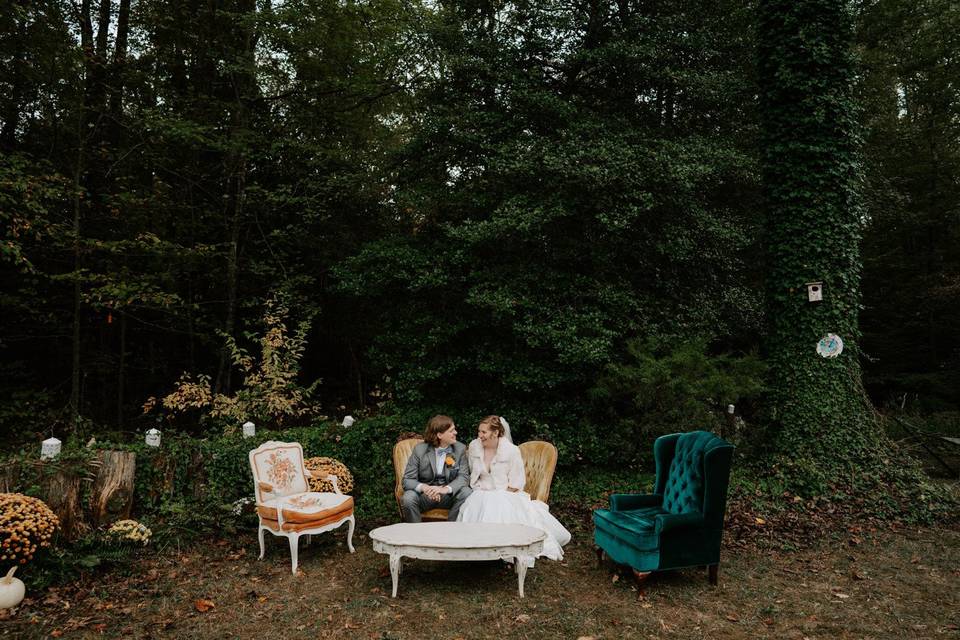 Backyard Fall Wedding