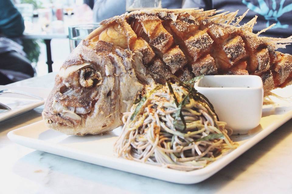 Whole Fried Snapper