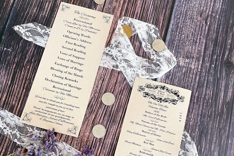 Simple menu design