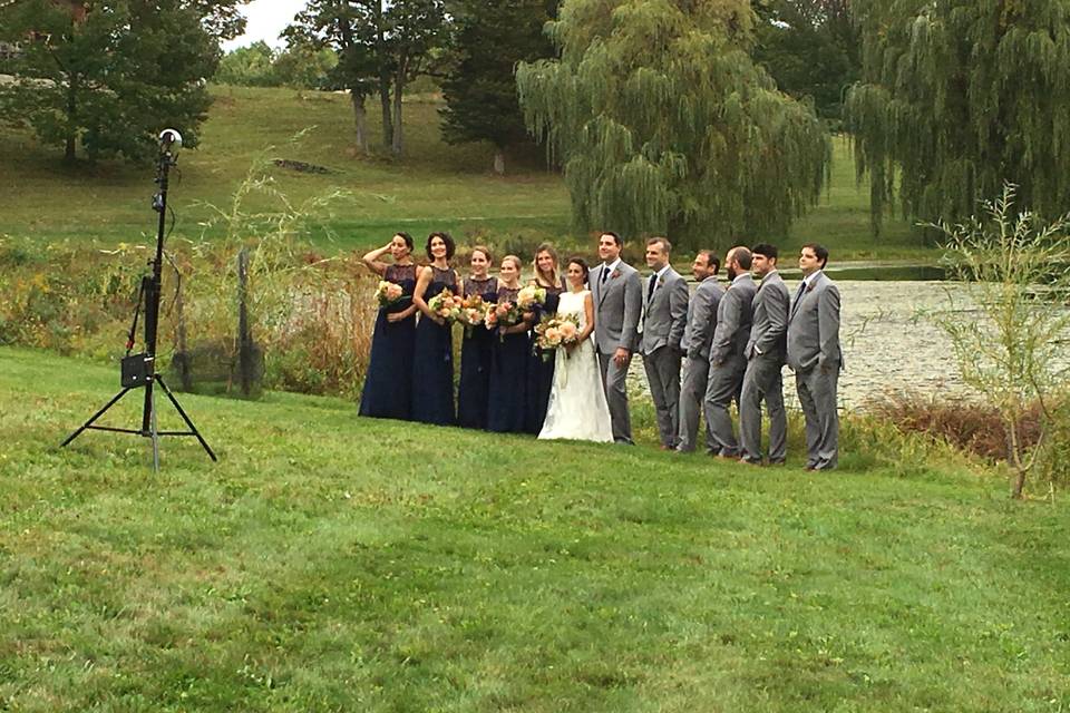 Upstate New York wedding party