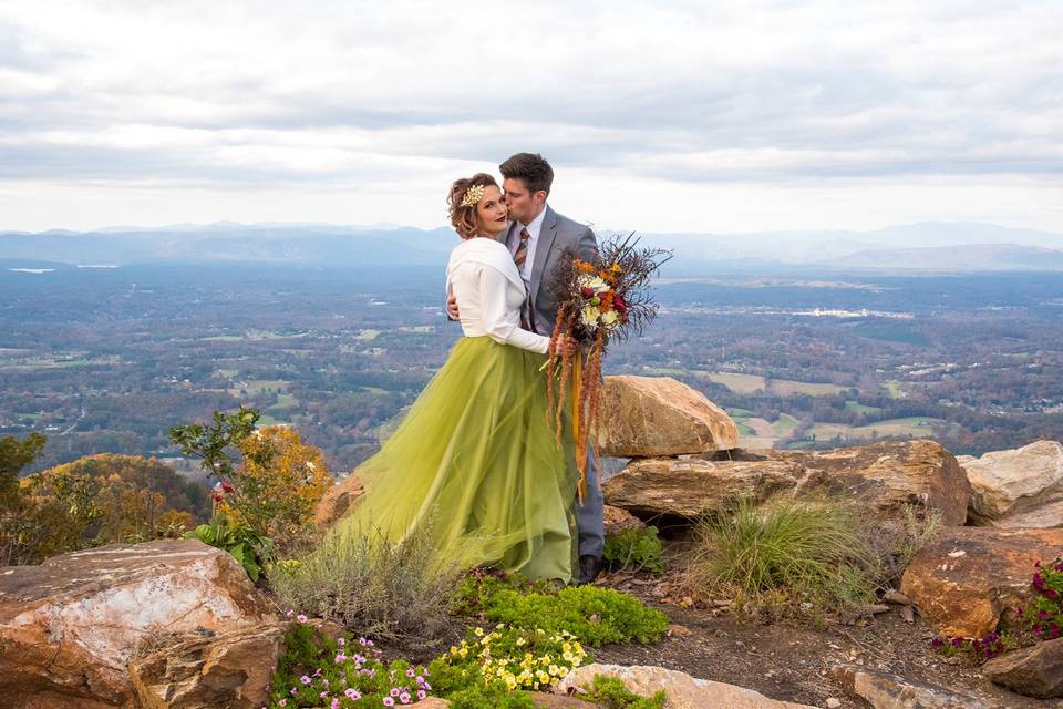 Couple by the landscape - Meaghan Kelly Designs