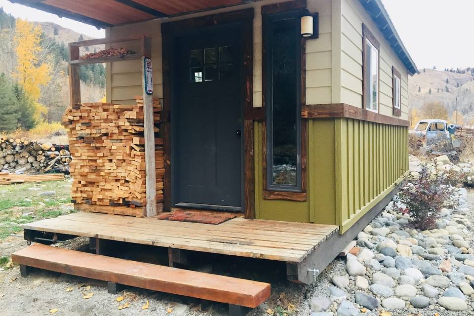 Cabin used for bride's room