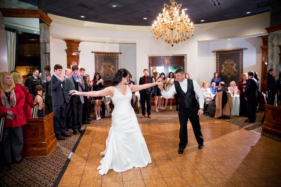 First dance as newlyweds