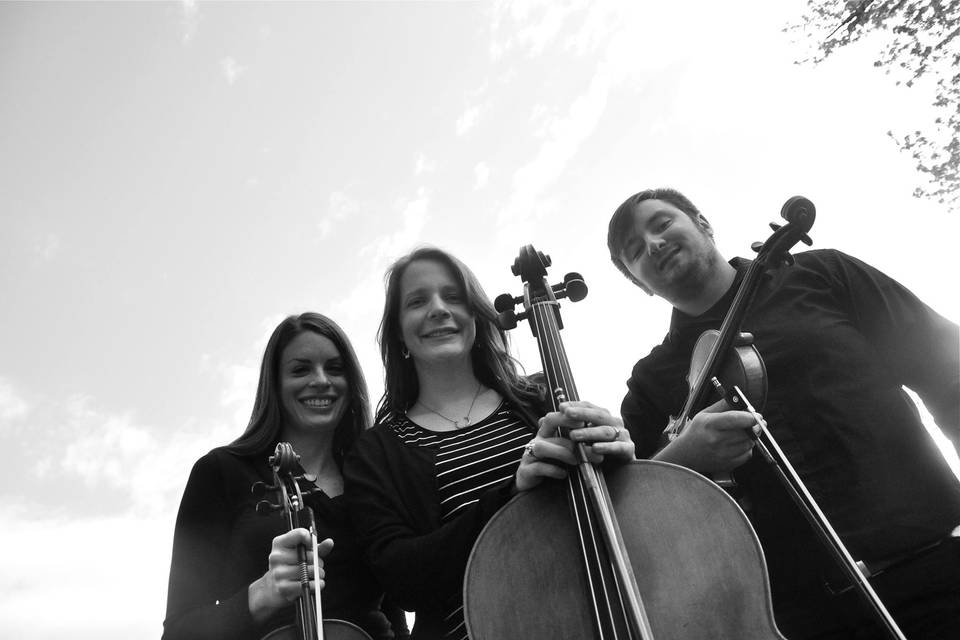 Group photo in black and white