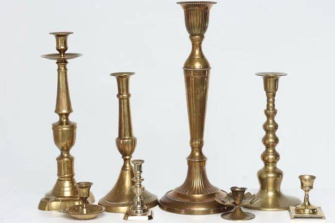 Brass candlesticks