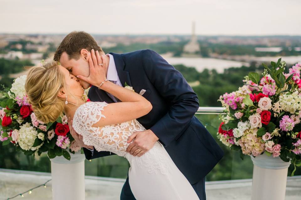 Preppy pink wedding