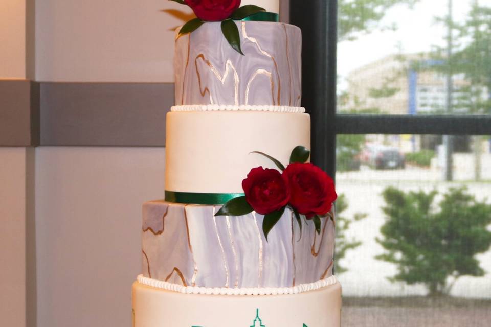 Modern New York Wedding Cake