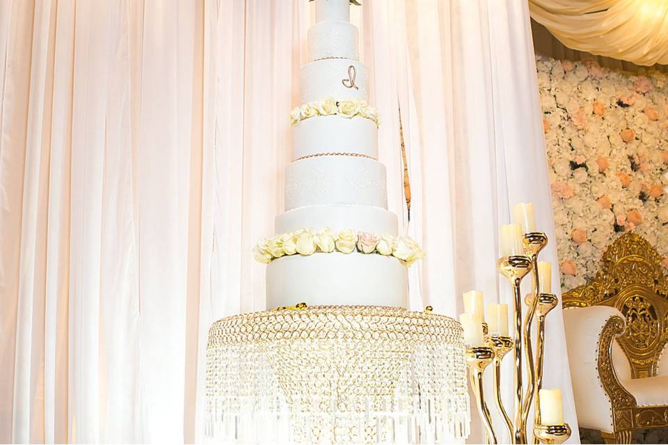 6-Tier Fondant Wedding Cake