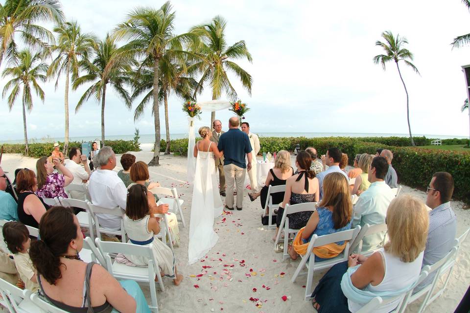 Escorting the bride