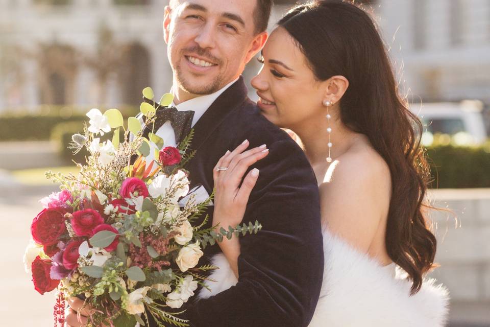 SF City Hall Winter Wedding