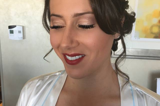 Soft makeup look