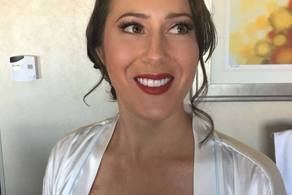 Smiling bride