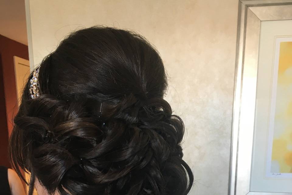 Bridal updo