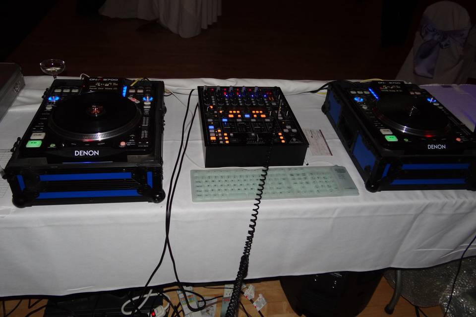 The DJ controls