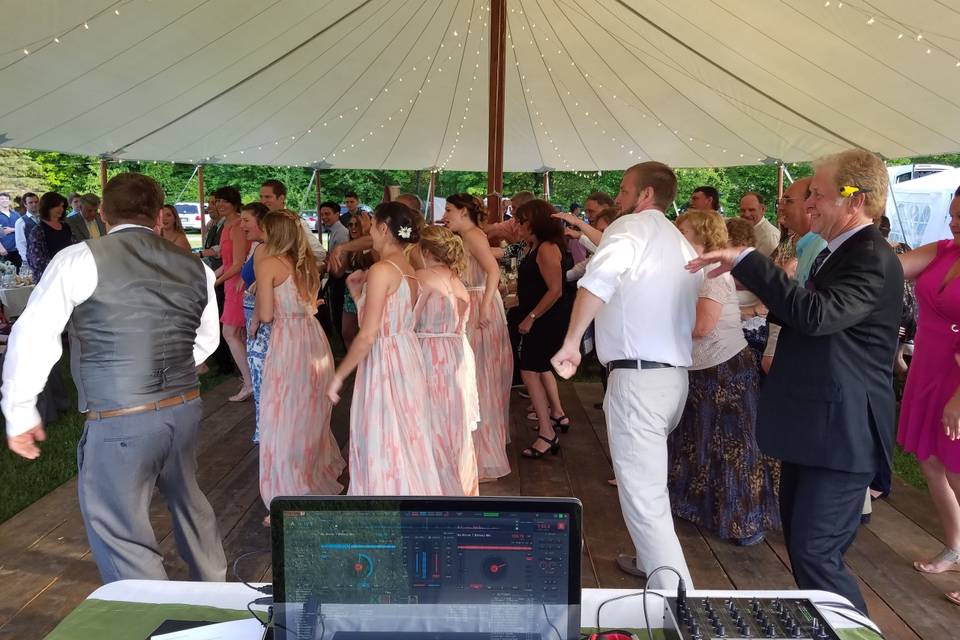 Tent dance floor