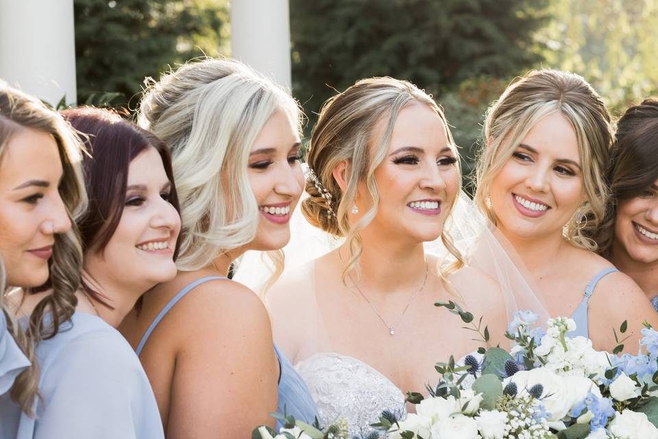 The Bride and Bridesmaids