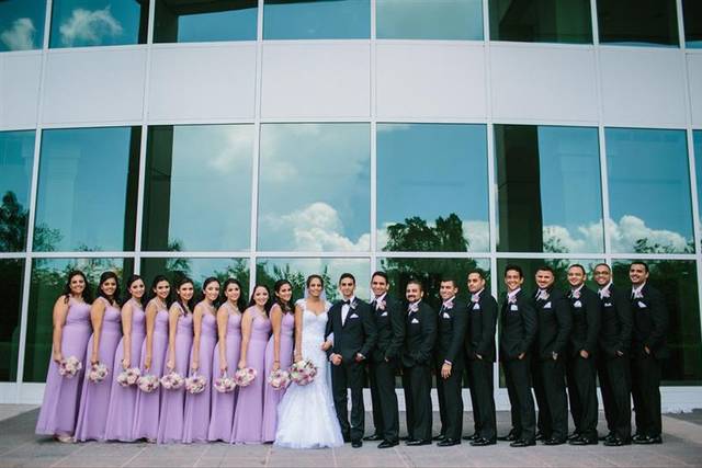 Large wedding party