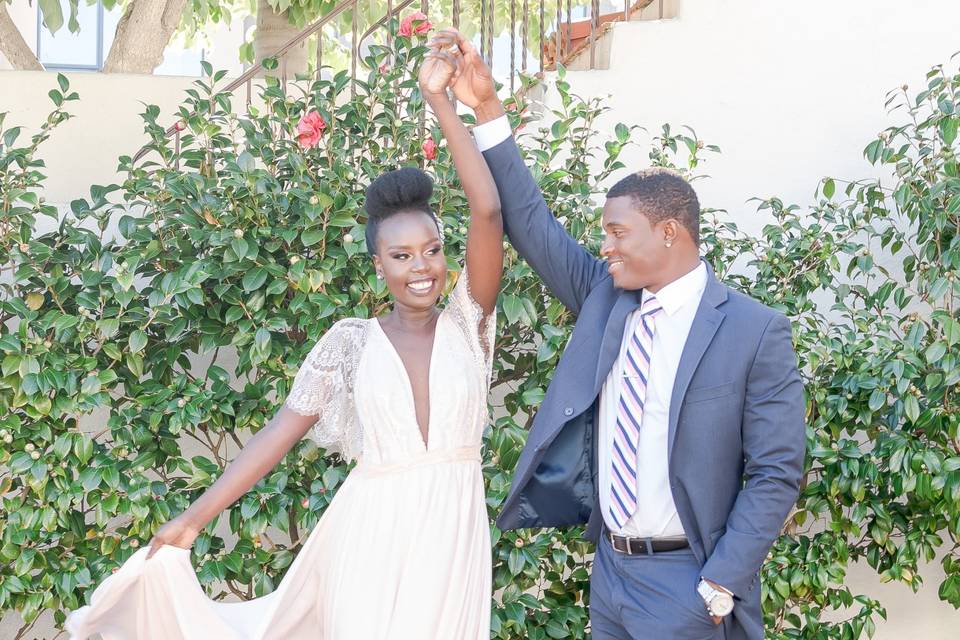 Twirling the bride (Gigi and Kenroy)