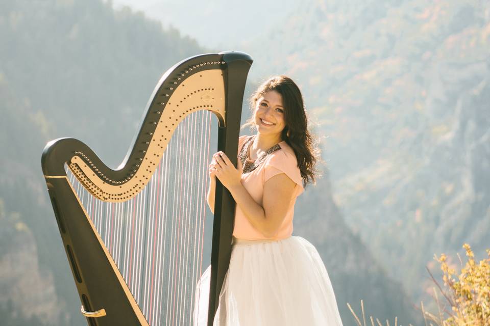 Solo harpist