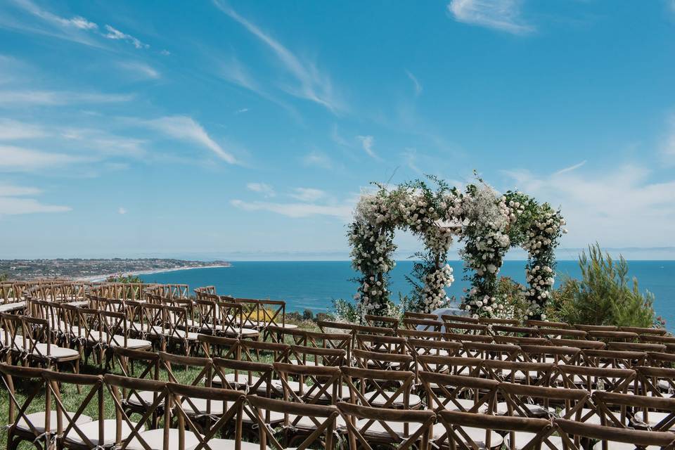 Beautiful ceremony views