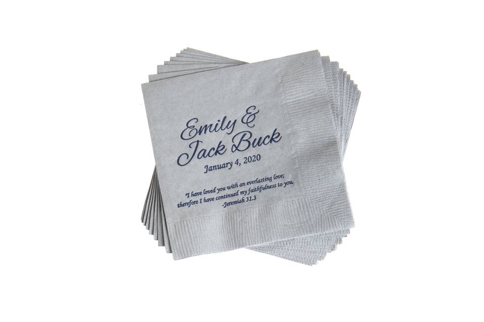 Personalized napkins