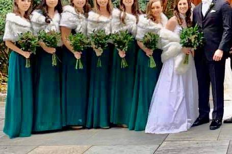 All greenery wedding