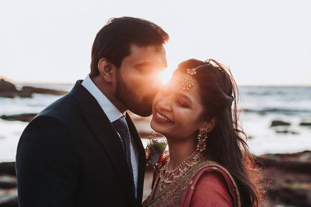 Engagement kiss