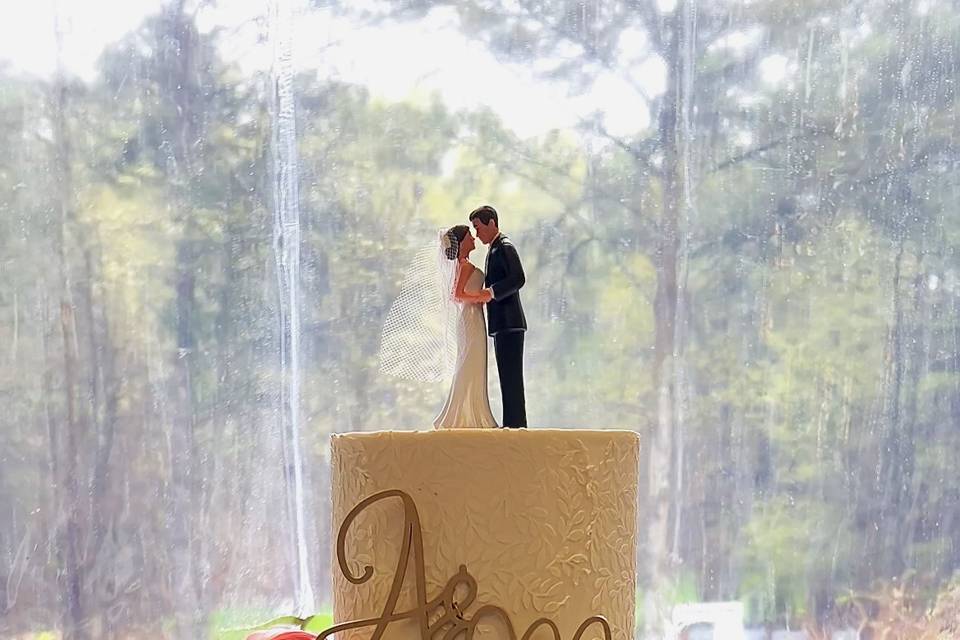 Spring wedding cake