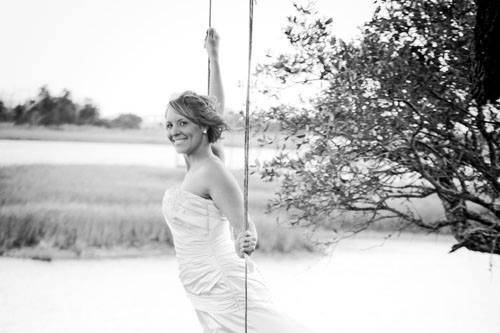 Bride swinging