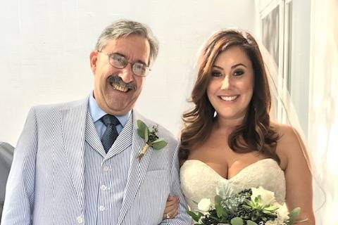 Bride and father of the bride