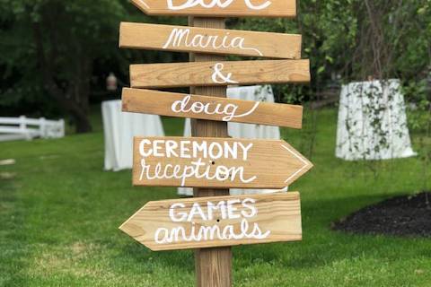 Wedding signs