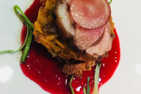Seared Duck with Sweet Potrato