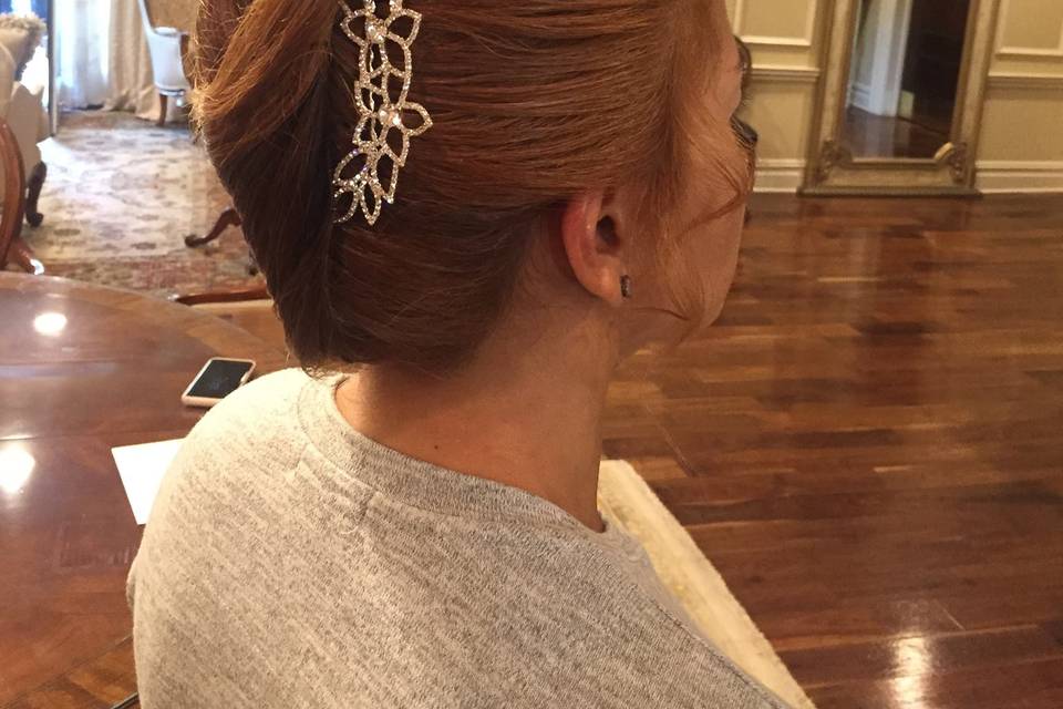 French twist mother of groom