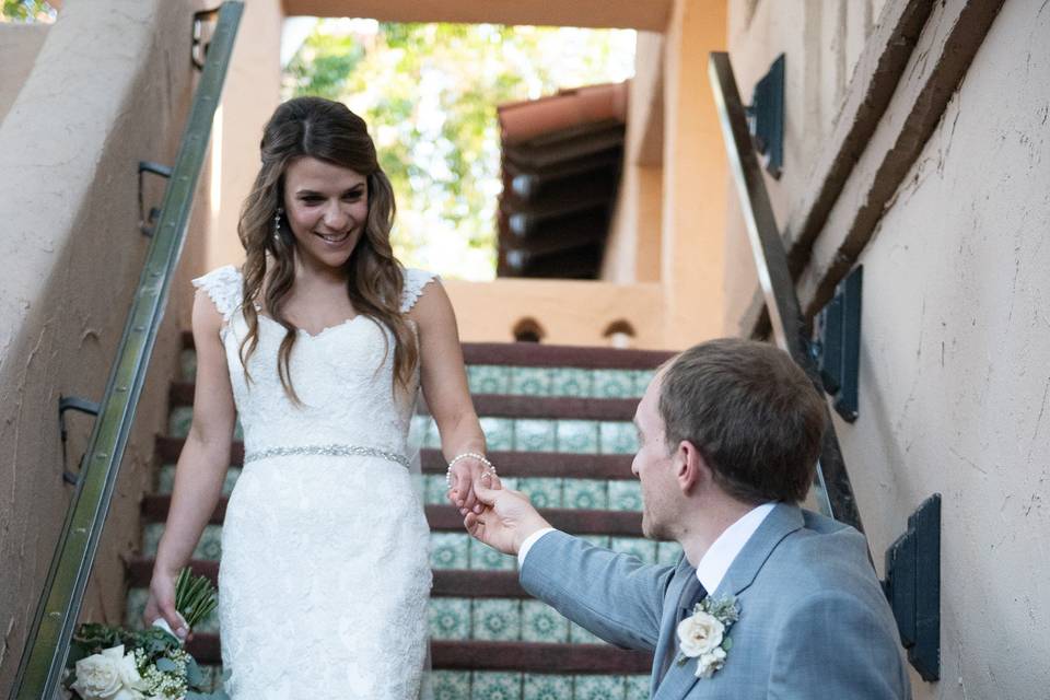 Holding hands