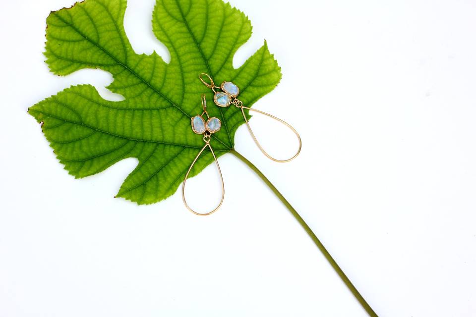 Moonstone earrings