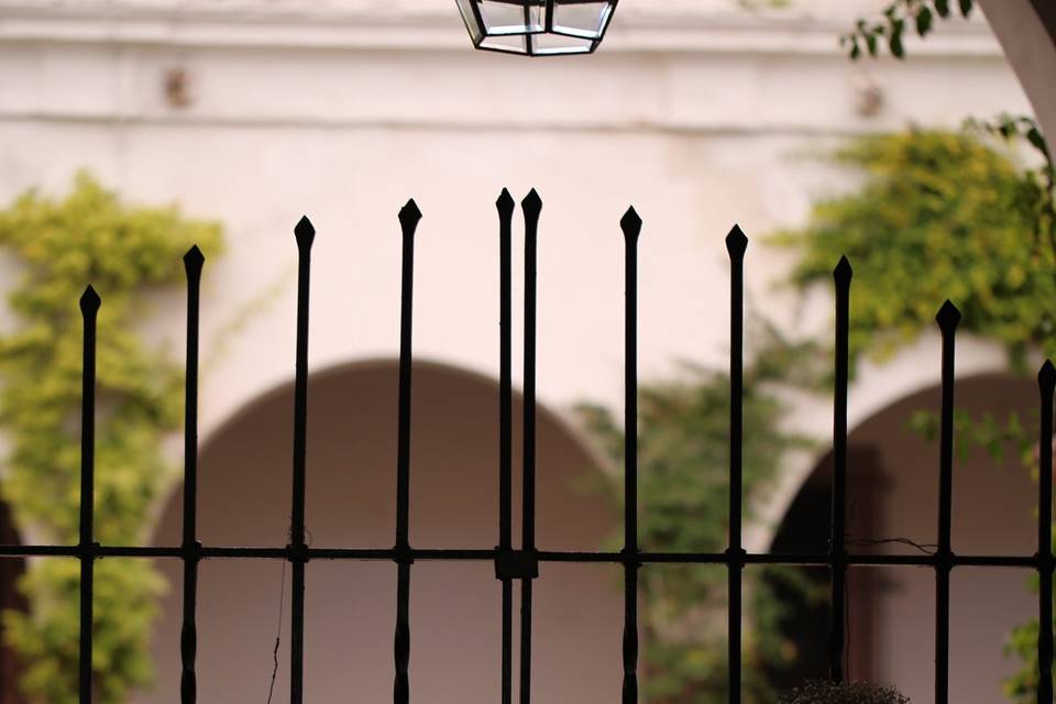 The fountain at the patio