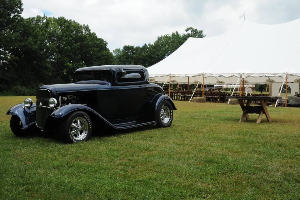 Antique Car in Common Field