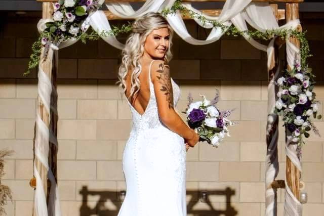 Beautifully Bronzed Bride
