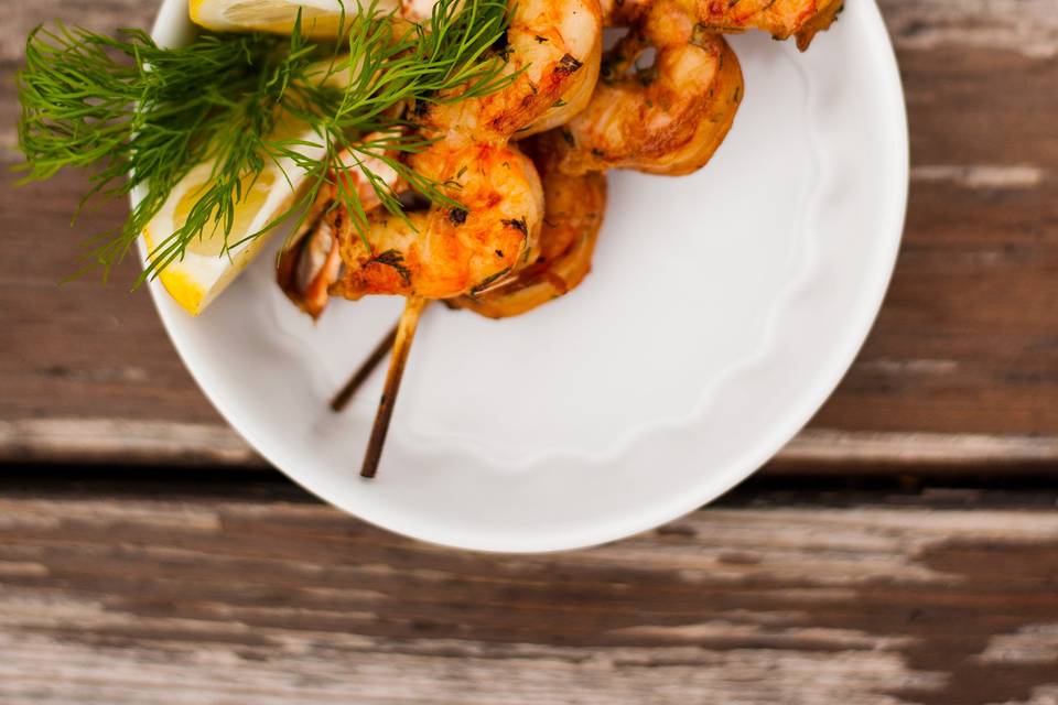 Grilled Agave  Shrimp