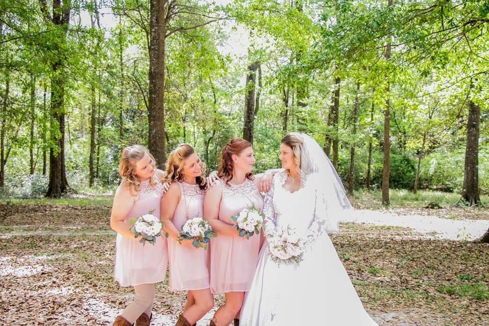 Bride with Bridesmaid