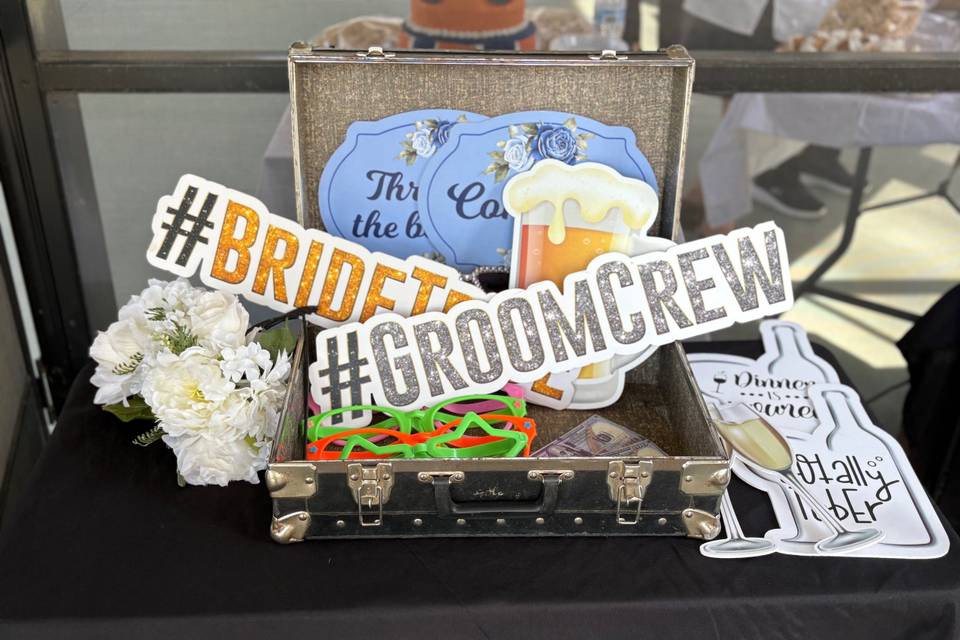 Bride Tribe/Groom Crew props