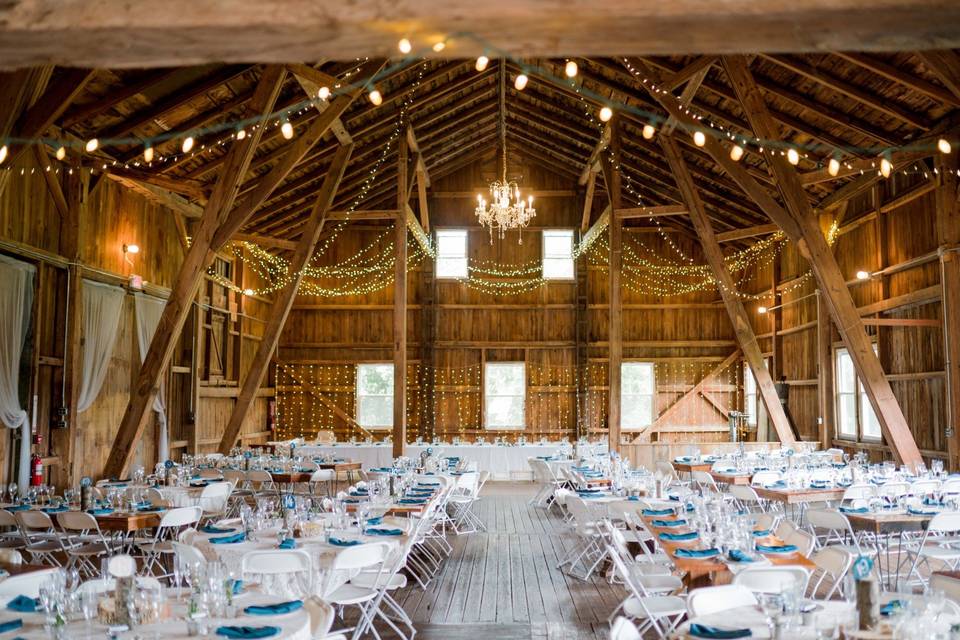 Inside barn view